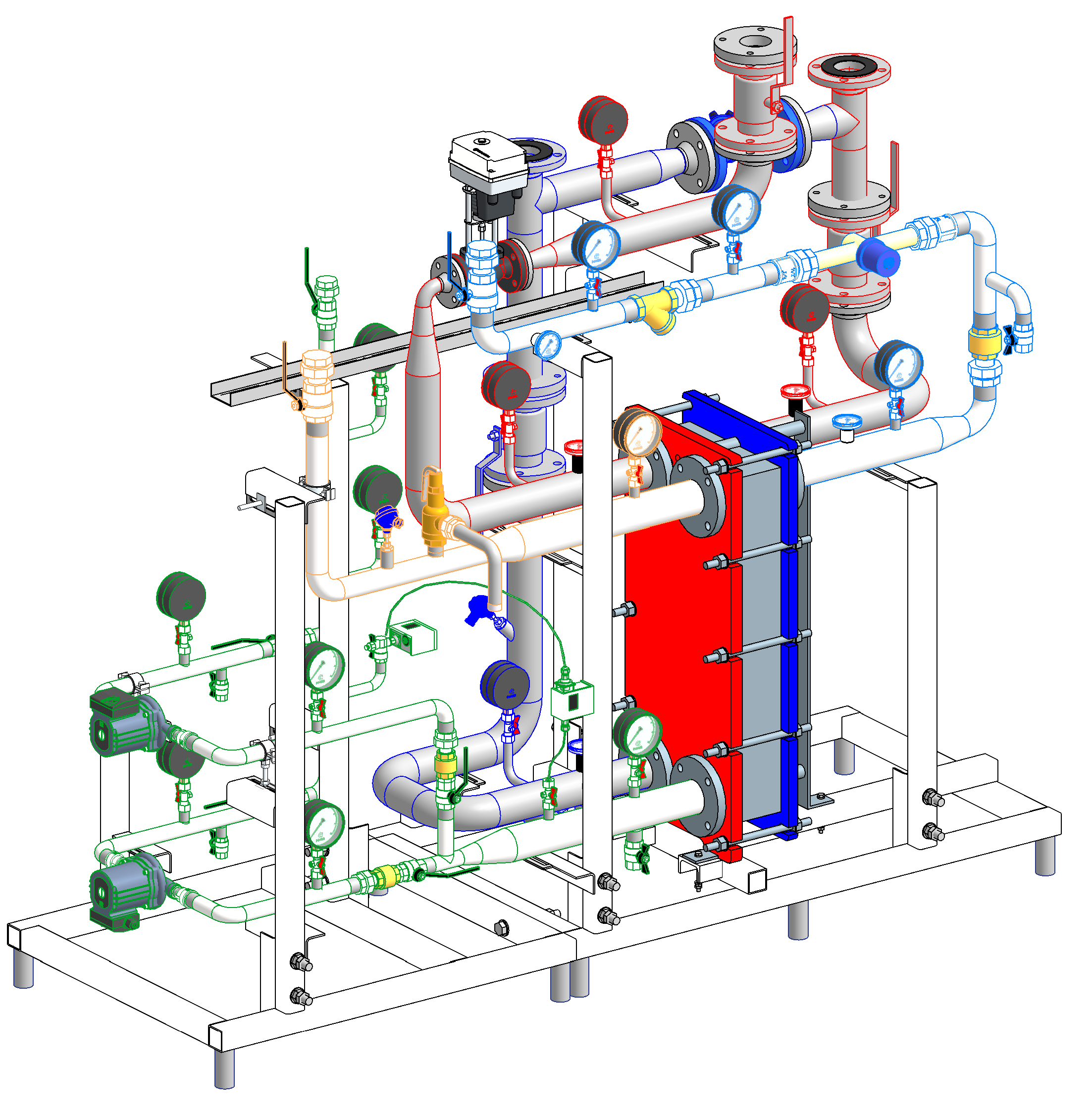 Узел отопления БТП Рубикон