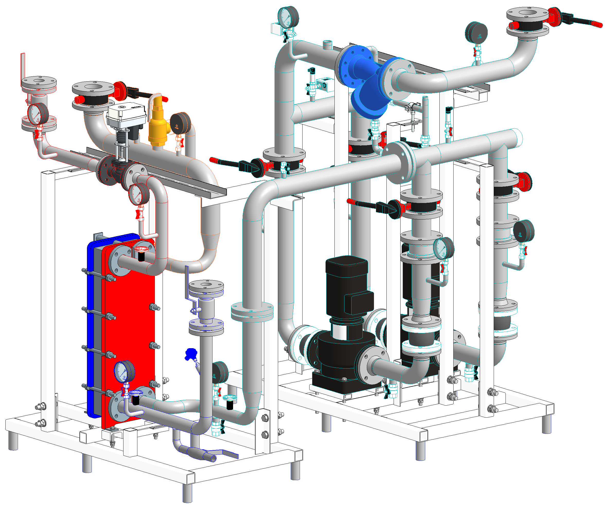Узел вентиляции БТП